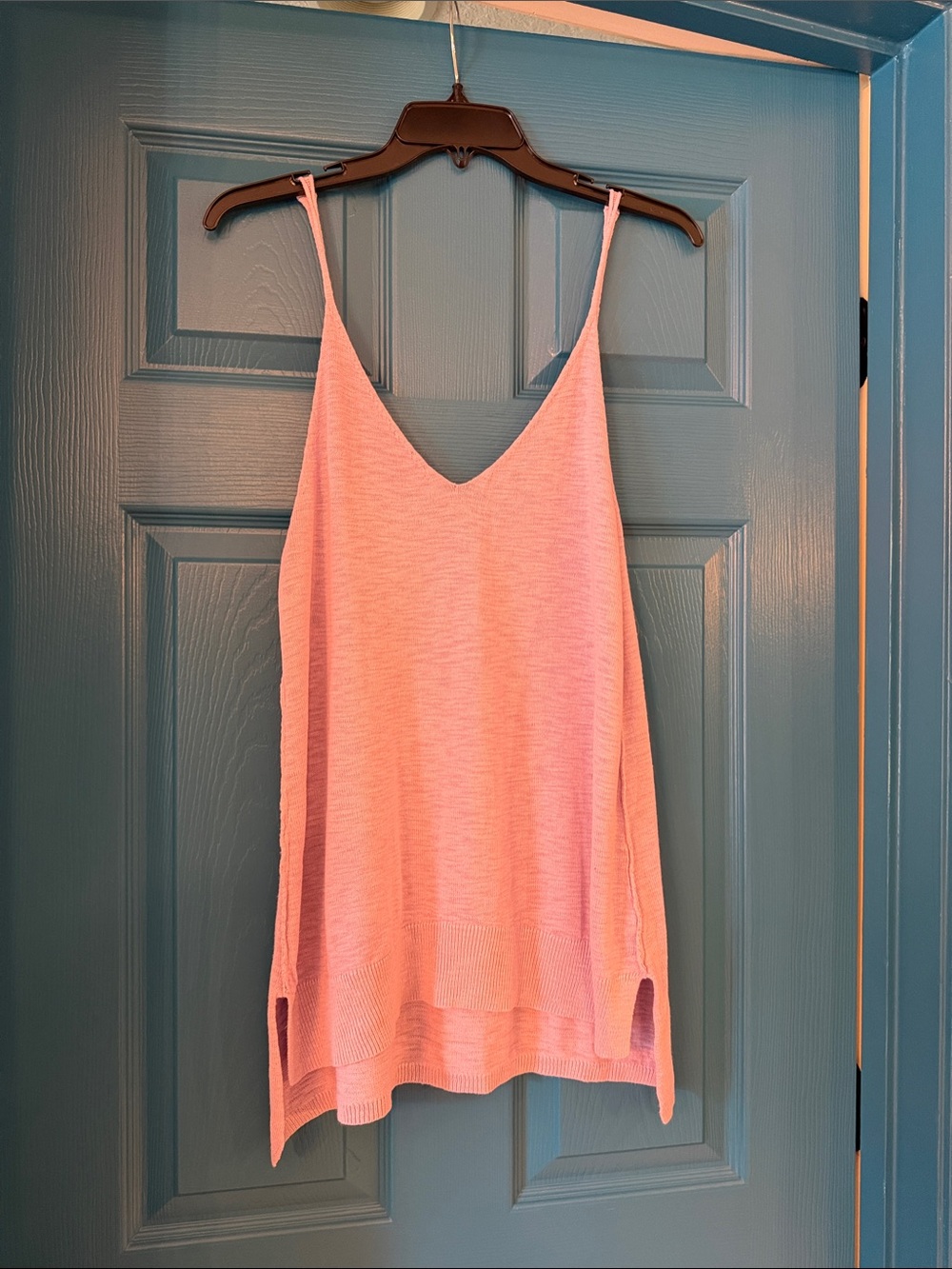 Free People Light Lavender V-Neck Knit Camisole